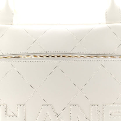 Maxi Calfskin Handbag - White