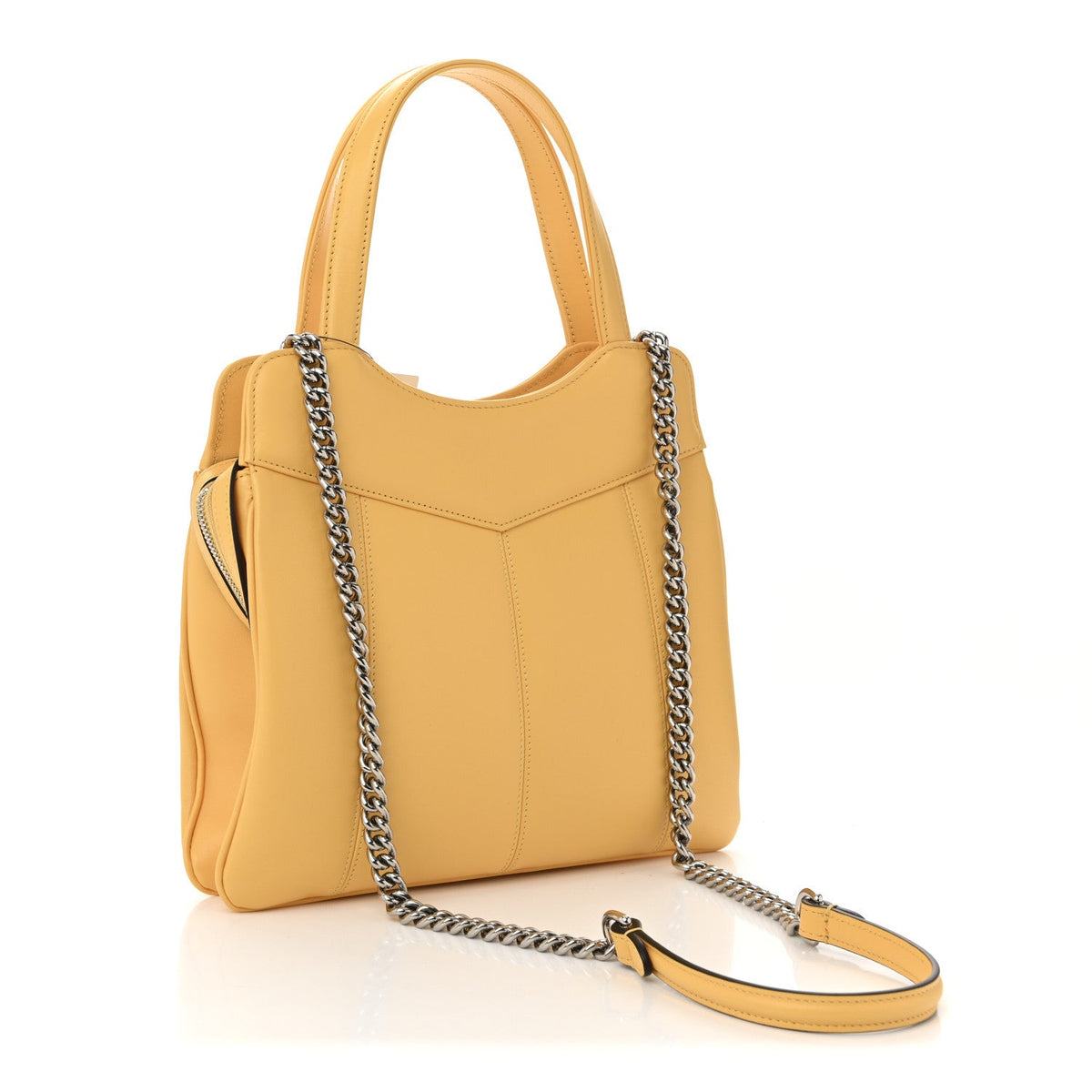 Small Calfskin Tote Bag - Yellow