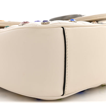 Small Calfskin Shoulder Bag - White