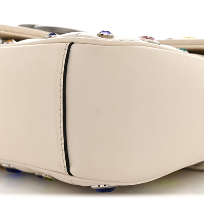 Small Calfskin Shoulder Bag - White