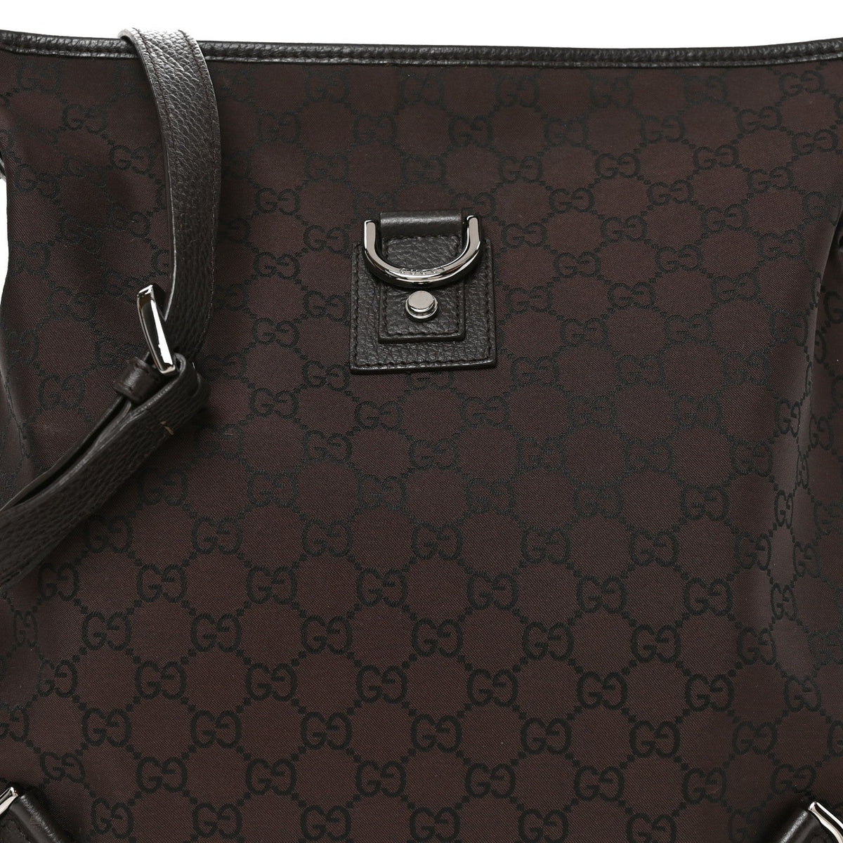 Nylon Handbag - Brown