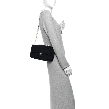 Medium Quilted Flap Shoulder Bag - Black