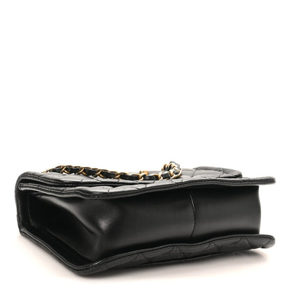 Lambskin Clutch Bag - Black