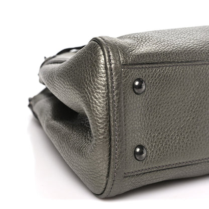 Small Calfskin Shoulder Bag - Gold