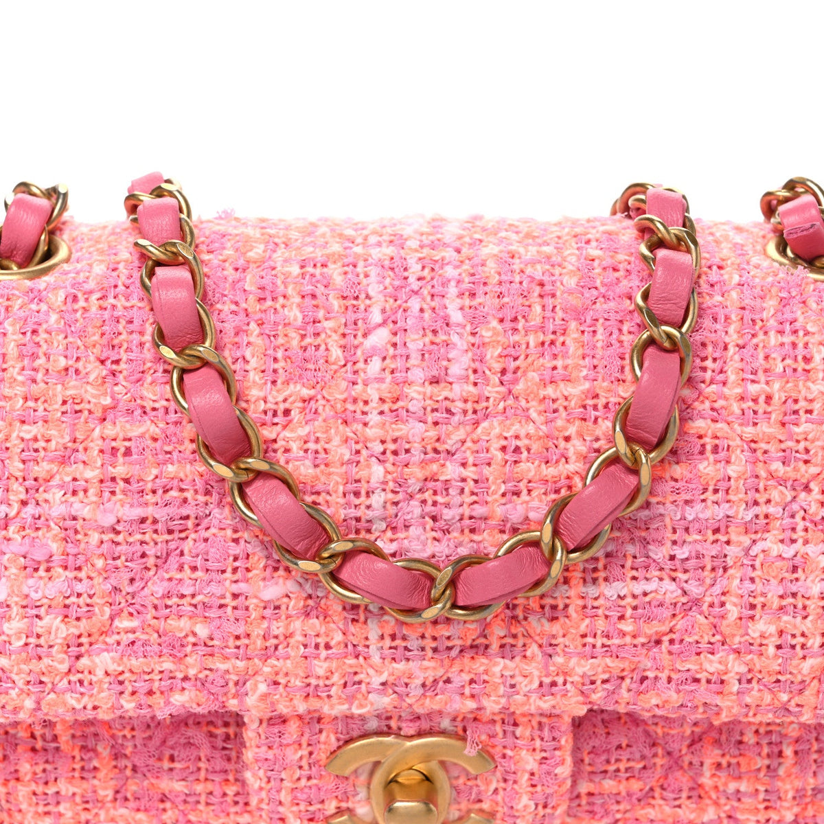 Mini Quilted Flap Shoulder Bag - Tan