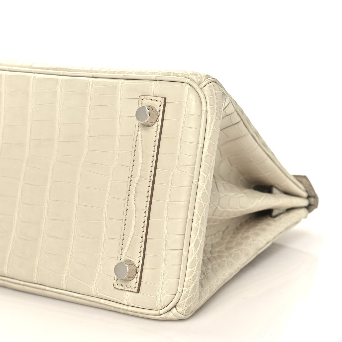 Matte Alligator Birkin 25 Beton Handbag