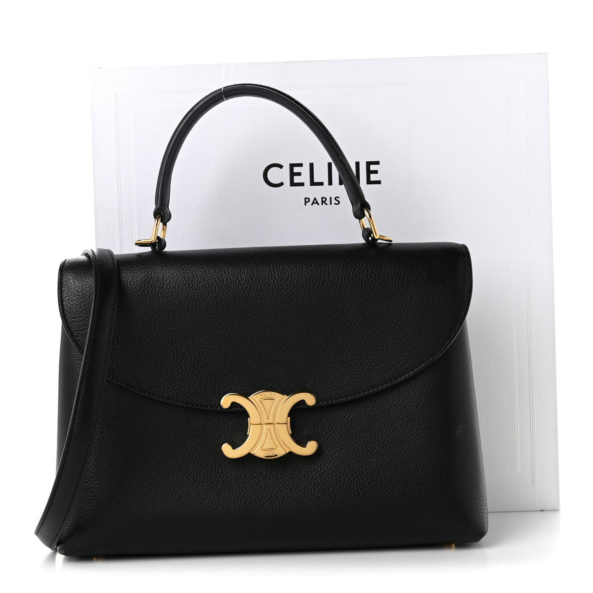 Medium Calfskin Handbag - Black