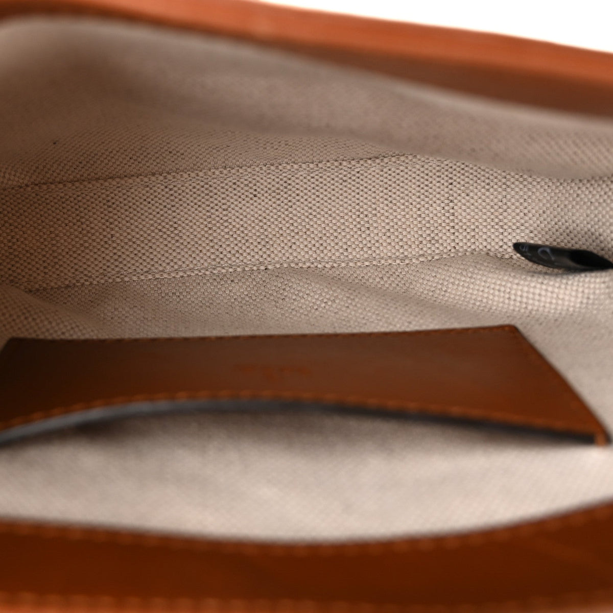Mini Calfskin Canvas Hobo Bag