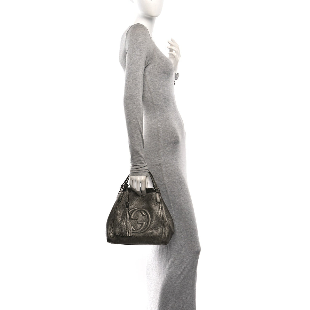 Small Calfskin Shoulder Bag - Gold