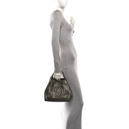 Small Calfskin Shoulder Bag - Gold