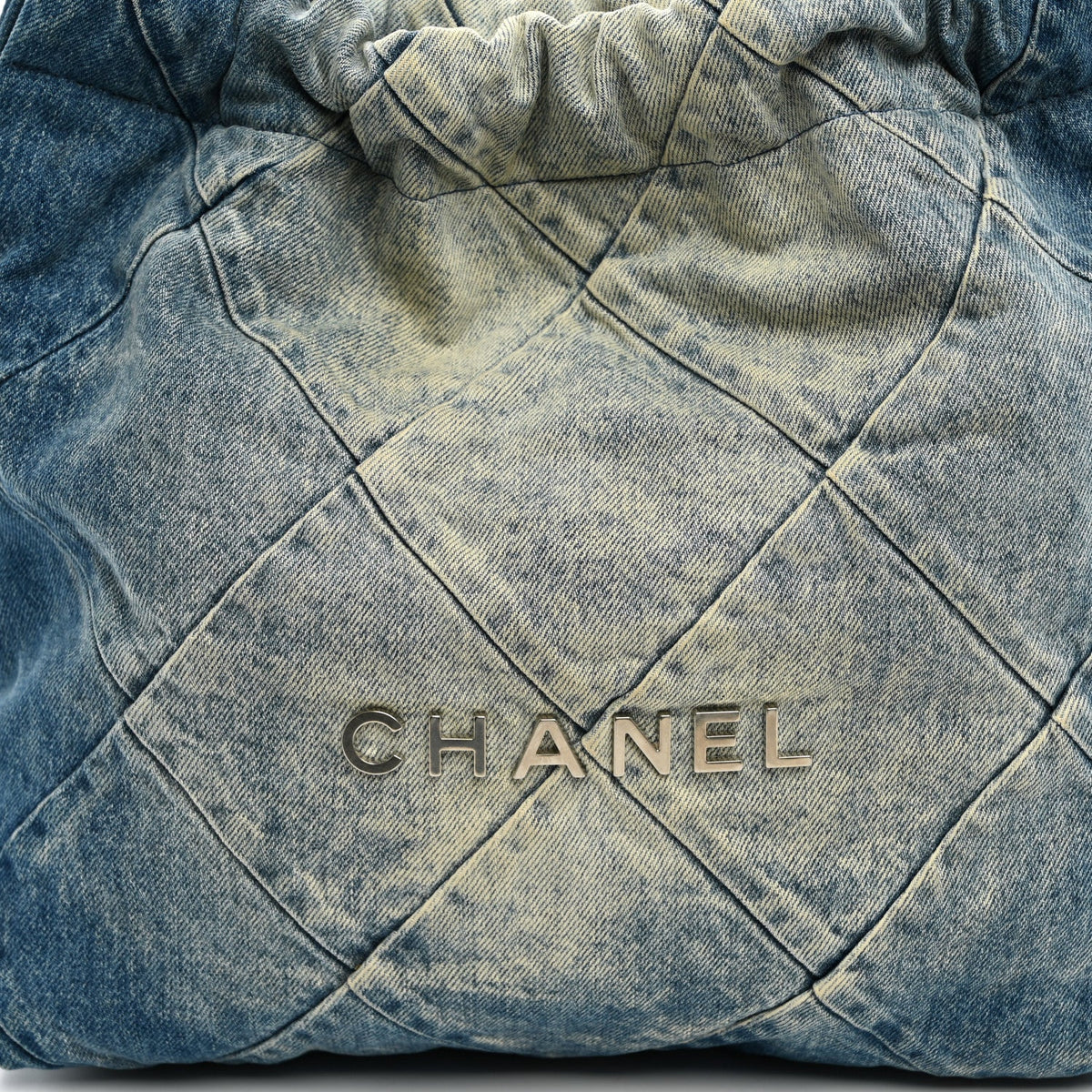 Small Quilted Handbag - Blue