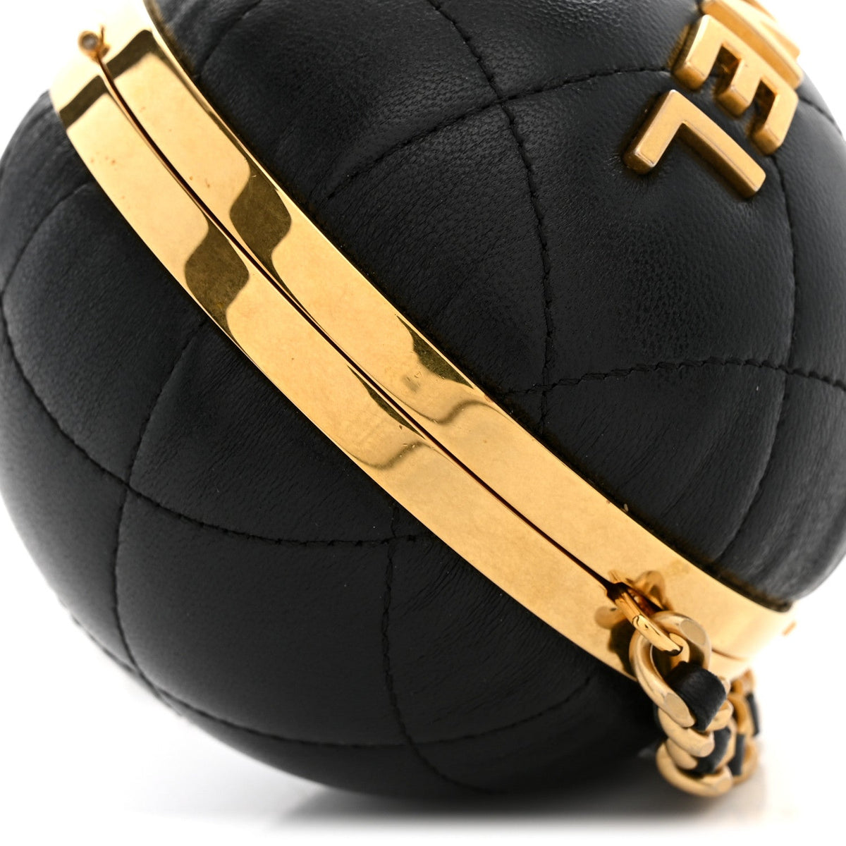 Quilted Lambskin Clutch Bag - Black
