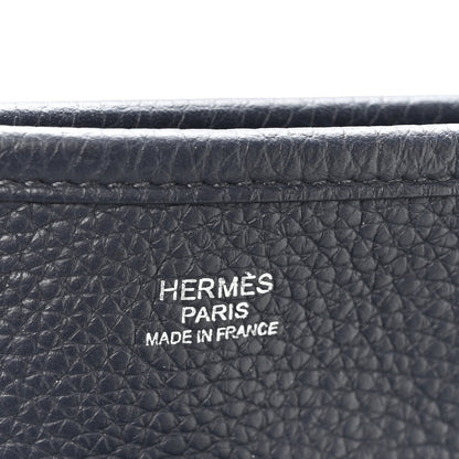 Taurillon Clemence Evelyne Iii Pm Bleu N Handbag