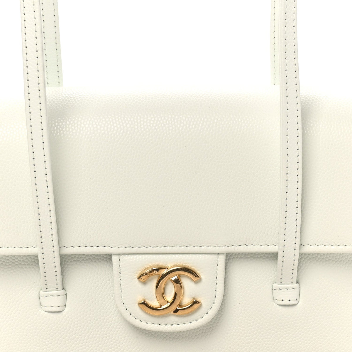 Mini Caviar Shoulder Bag - Light Blue