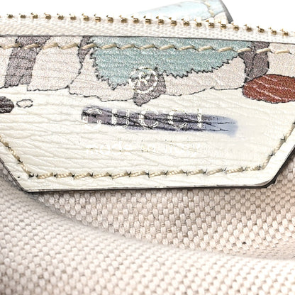 Small Calfskin Hobo Bag - White
