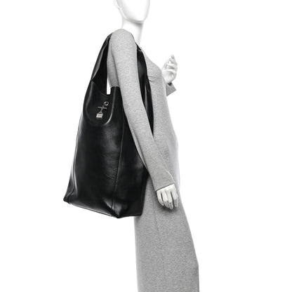 Large Calfskin Hobo Bag - Tan