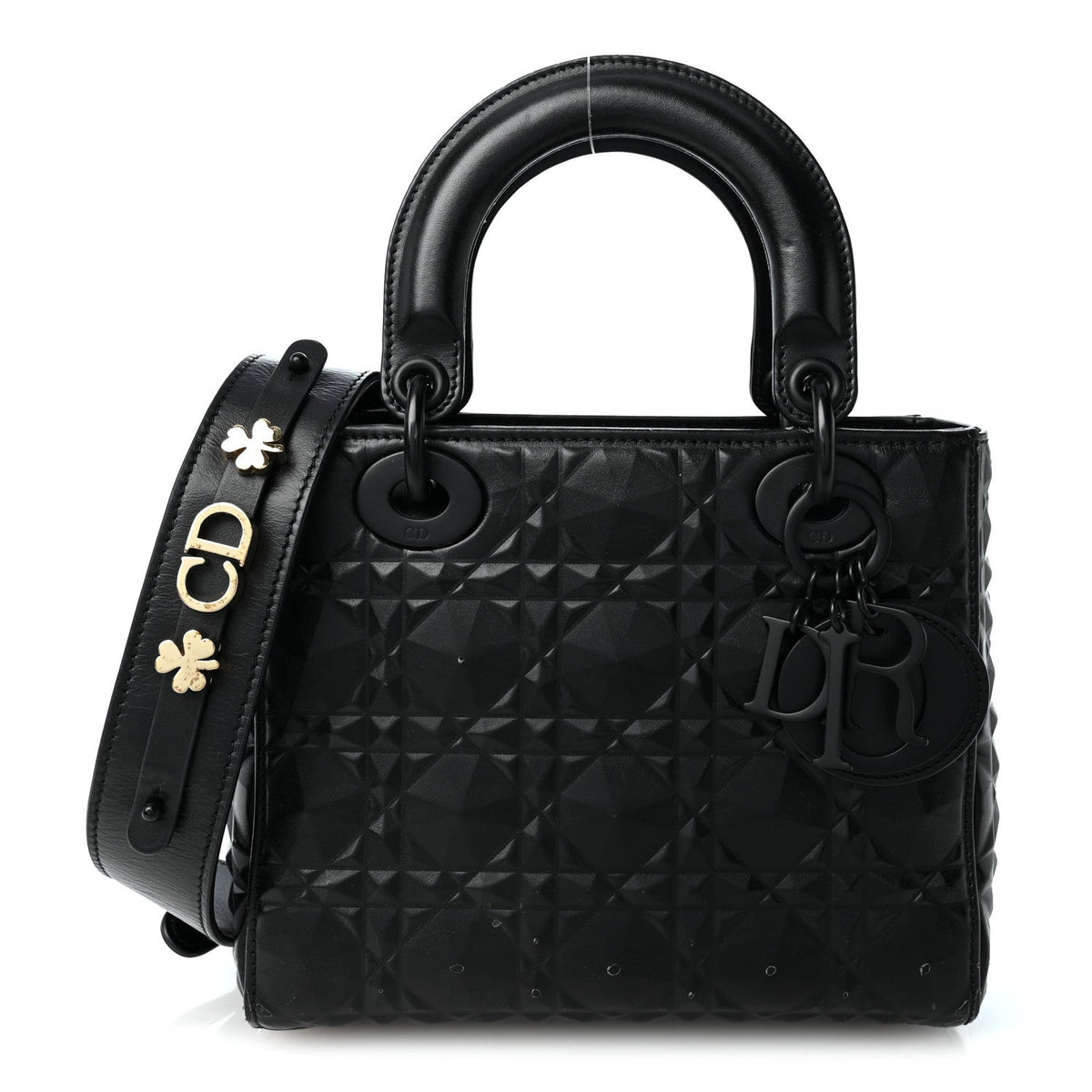 Small Calfskin Handbag - Black
