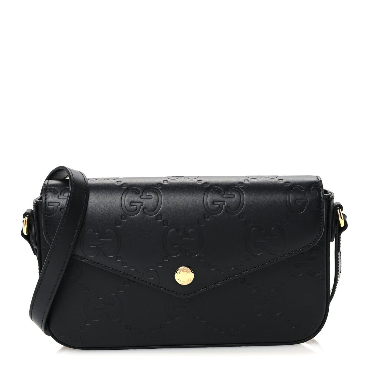 Mini Calfskin Shoulder Bag - Black