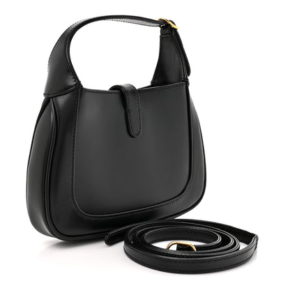 Mini Calfskin Hobo Bag - Black