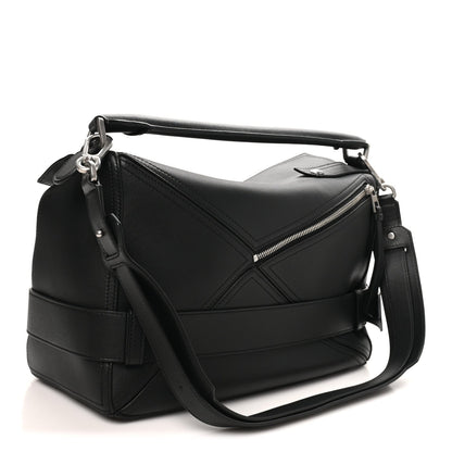 Large Calfskin Handbag - Black