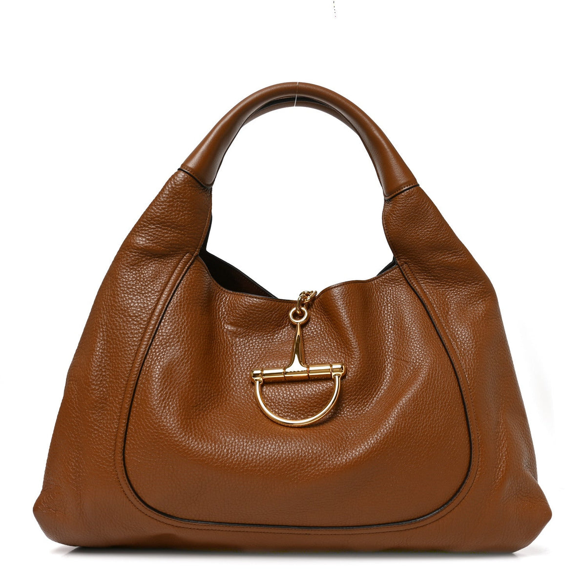 Maxi Calfskin Shoulder Bag - Brown