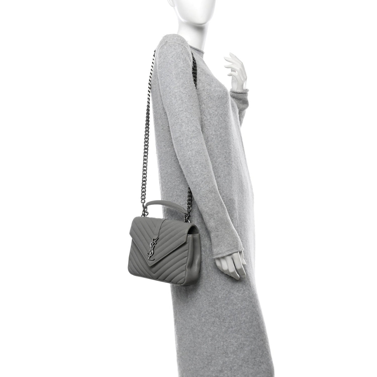 Medium Sheepskin Handbag - Granite