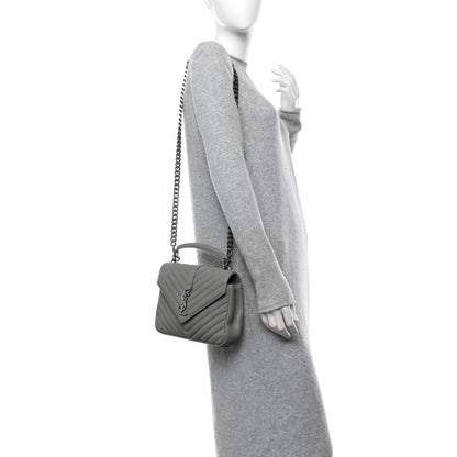 Medium Sheepskin Handbag - Granite