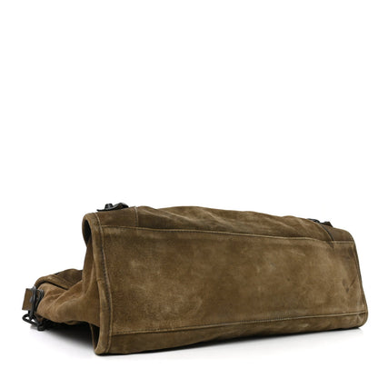 Medium Calfskin Suede Handbag
