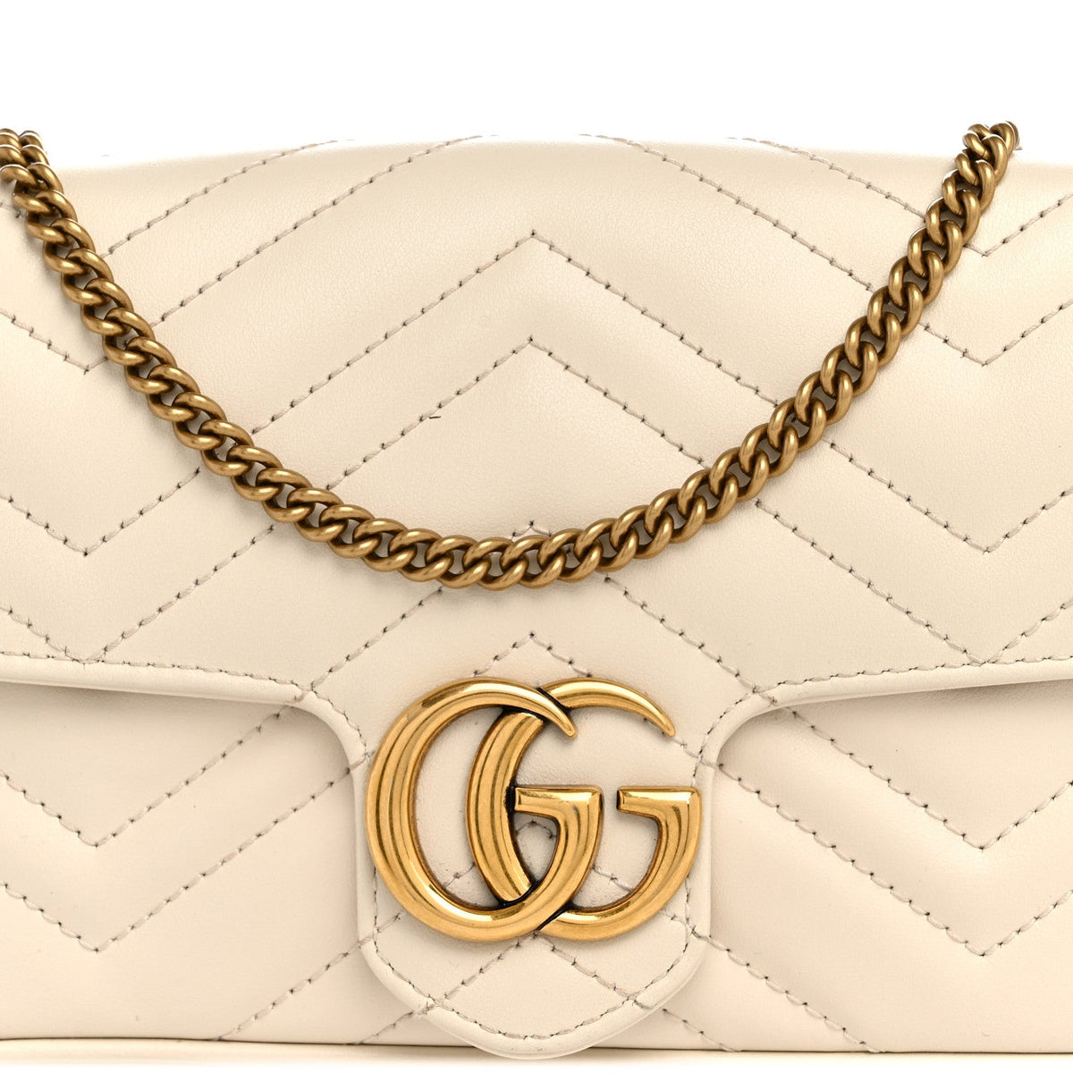 Mini Calfskin Shoulder Bag - White