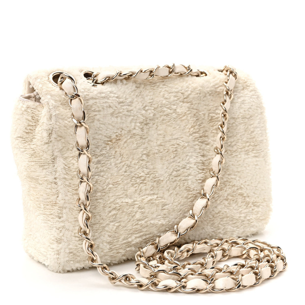 Small Flap Shoulder Bag - White