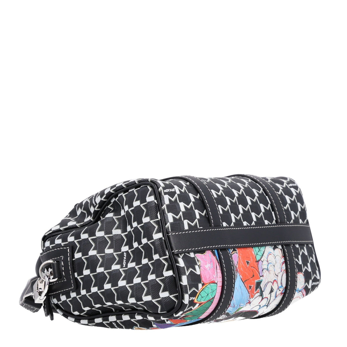 Calfskin Canvas Handbag - Black