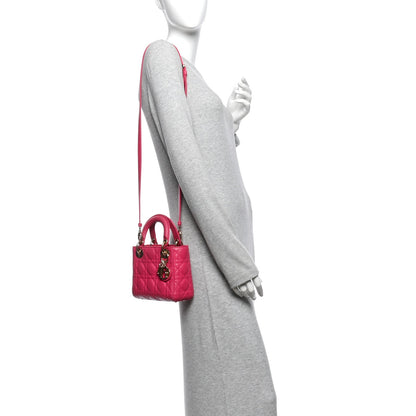 Mini Lambskin Handbag - Pink