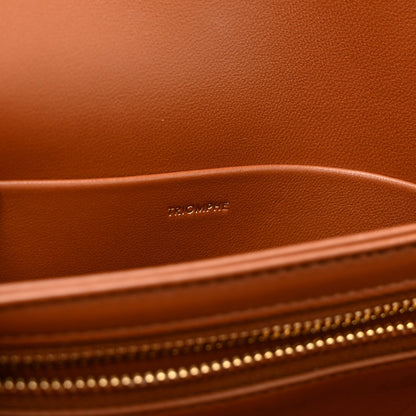 Calfskin Canvas Handbag - Tan