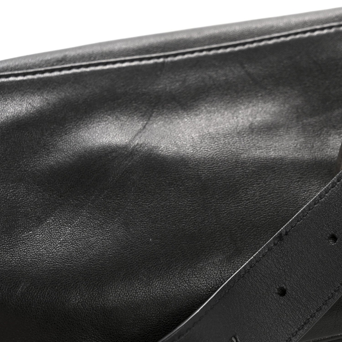 Calfskin Belt Bag - Black