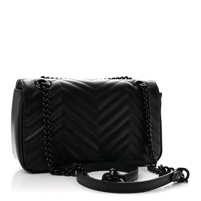 Small Calfskin Shoulder Bag - Black