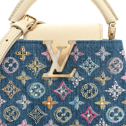 Mini Calfskin Handbag - Blue