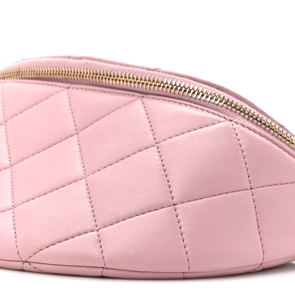 Quilted Lambskin Belt Bag - Pink