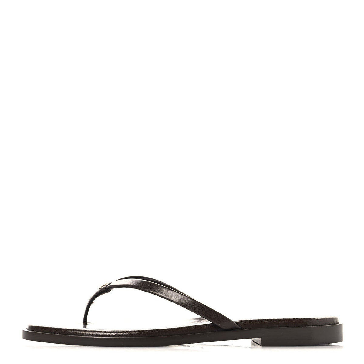 Goatskin CC Times Square Thong Sandals Brown