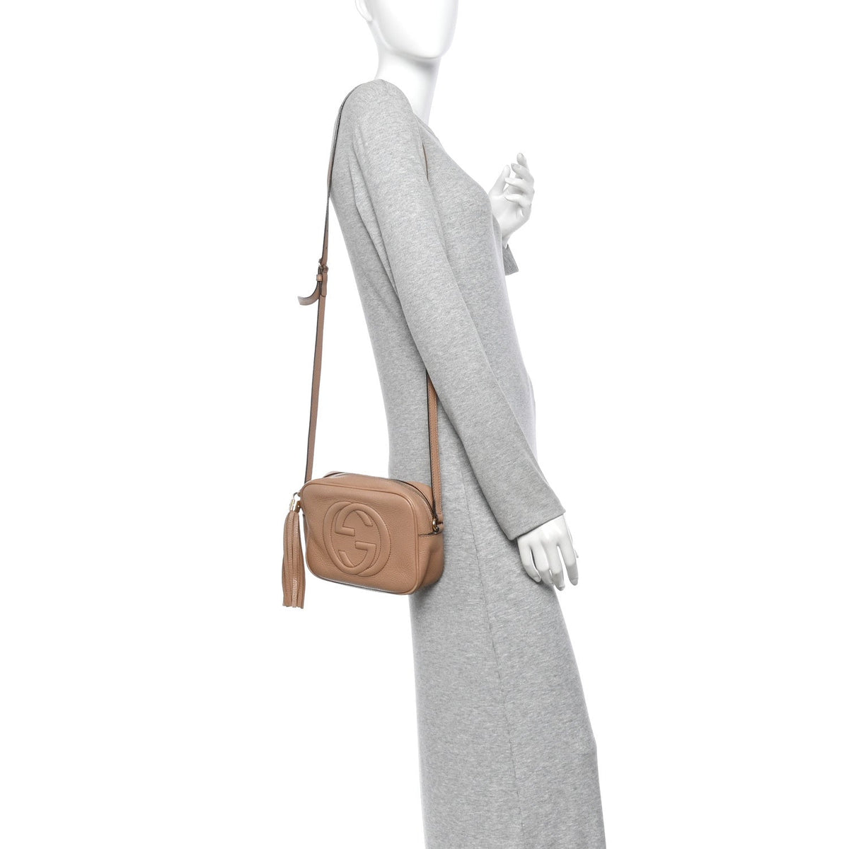 Small Calfskin Handbag - Beige