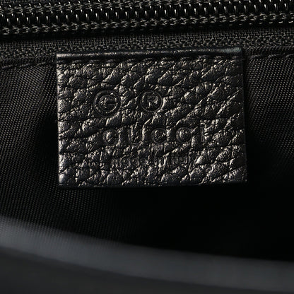Nylon Flap Shoulder Bag - Black