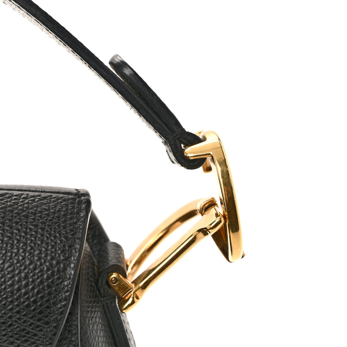 Mini Calfskin Handbag - Black