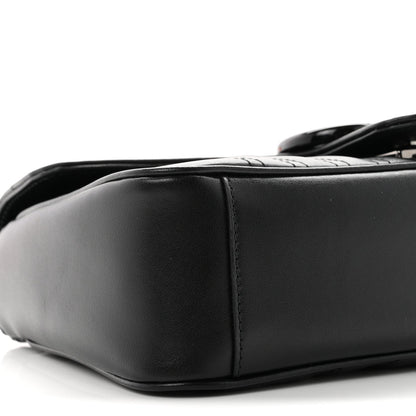 Small Calfskin Shoulder Bag - Black