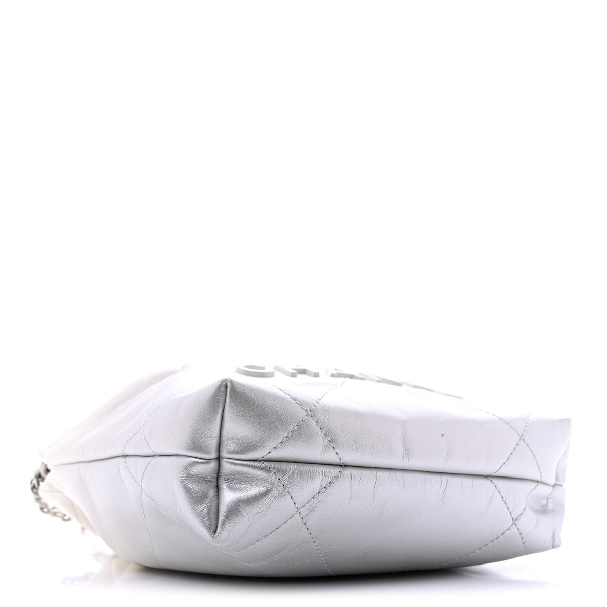 Mini Quilted Calfskin Handbag - White