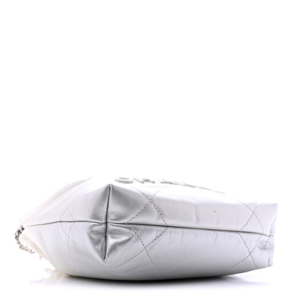 Mini Quilted Calfskin Handbag - White