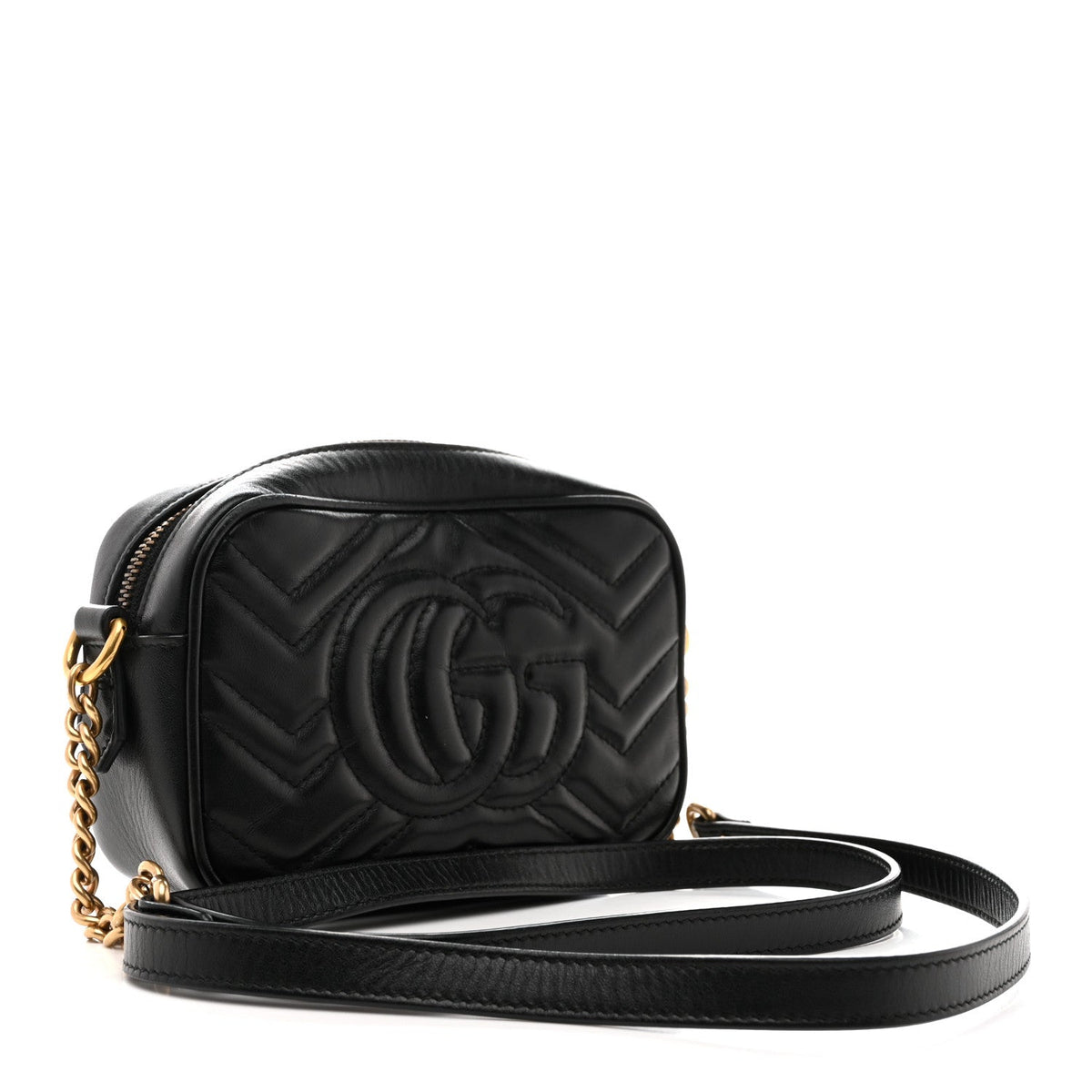 Mini Calfskin Shoulder Bag - Black