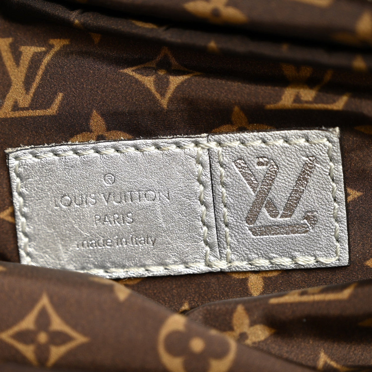 Econyl Monogram Pillow Bumbag Silver Handbag