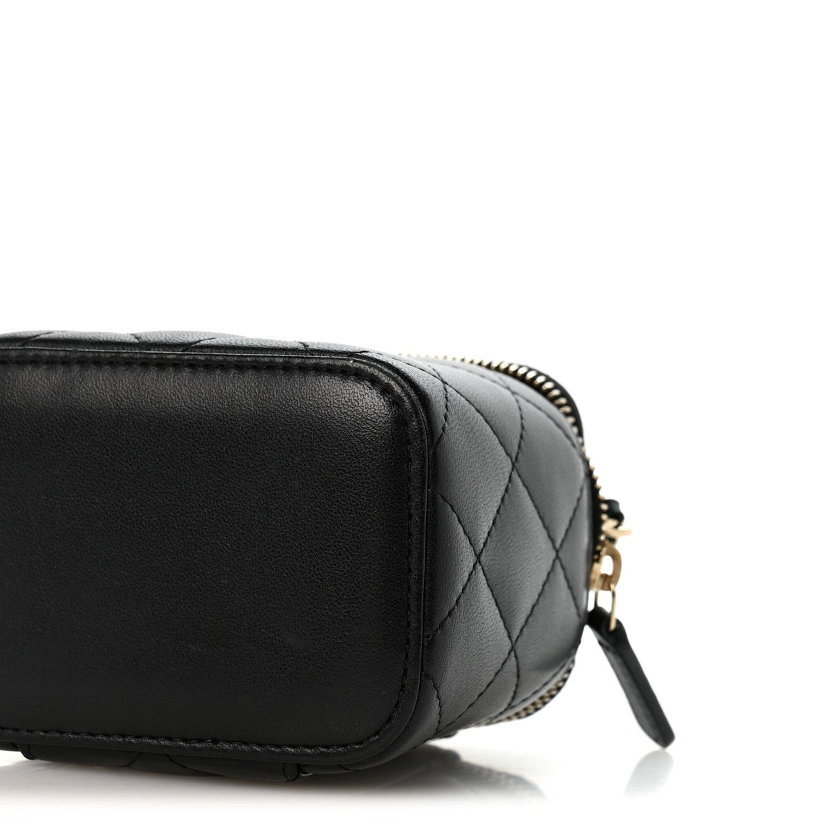 Mini Quilted Lambskin Handbag - Black