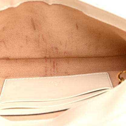Mini Calfskin Shoulder Bag - White