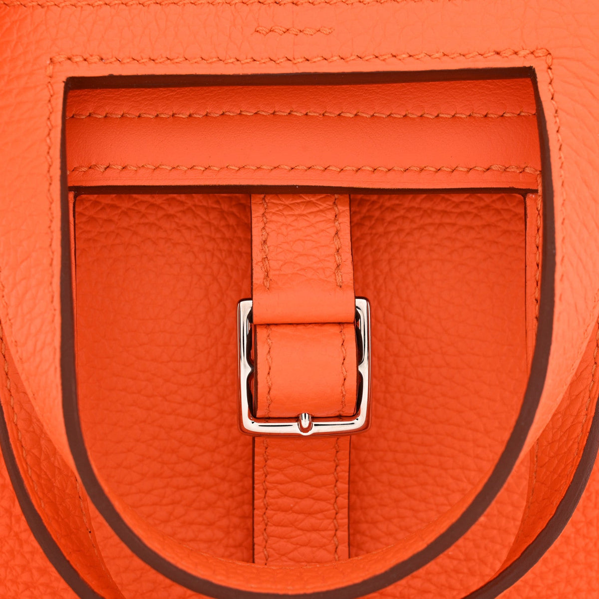 Taurillon Clemence Halzan 25 Orange Mini Handbag