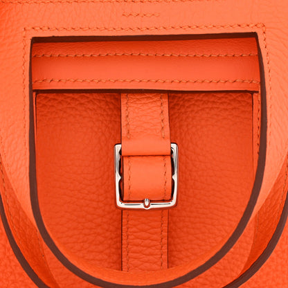 Taurillon Clemence Halzan 25 Orange Mini Handbag